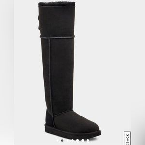 UGG Over The Knee Bailey Button BLACK